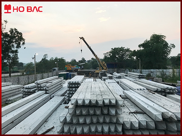 Sản xuất cọc bê tông cho công trình hạ tầng